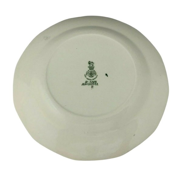 Royal Doulton Old Leeds Sprays 3 Bread & Butter Plates Green Backstamp 6.5" - Picture 3 of 10